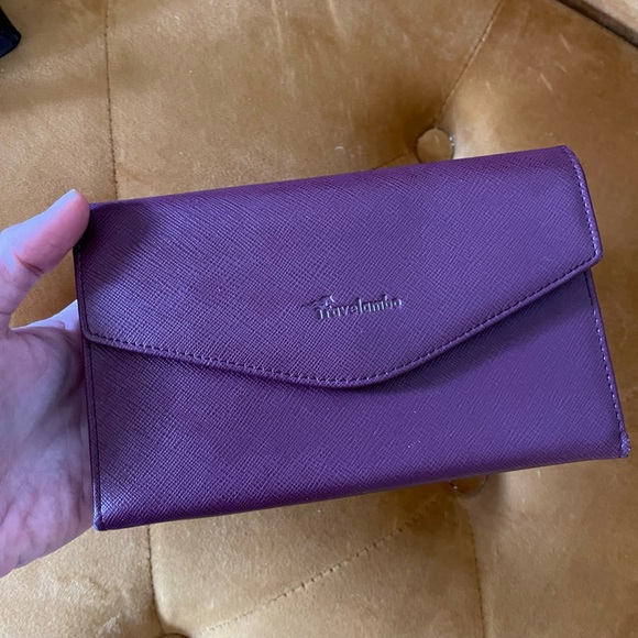 Purple travelLambo passport credit card travel wallet vegan - Picture 1 of 6